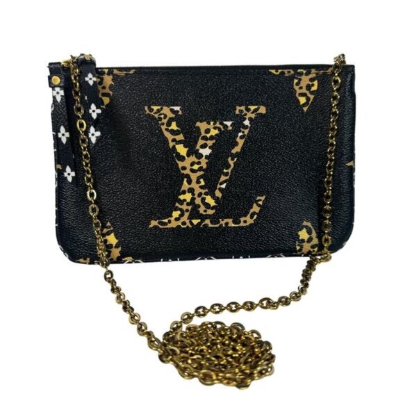 Louis Vuitton Handbags - Louis Vuitton Jungle Pochette Double Zip Shoulder/Crossbody bag leopard monogram